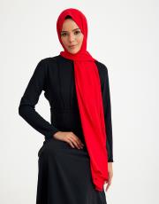 ipek krep şal kırmızı 2