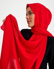ipek krep şal kırmızı 3