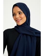 ipek krep şal lacivert