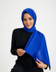 ipek krep şal mavi 3