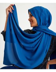 ipek krep şal koyu mavi 3