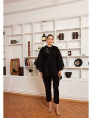 aplik detay ceket siyah 4