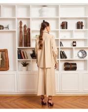 çıtçıtlı deri takım taş rengi 5