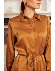 saten gömlek camel 2