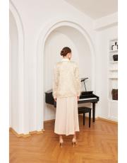 asimetrik etek bej 3