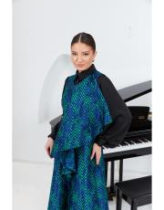 brokar desenli jile koyu mavi