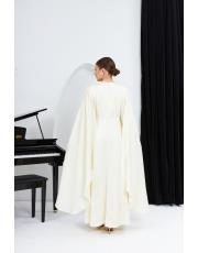 kolu pelerin abiye ekru 6