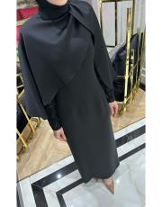 kolu taşlı abiye siyah 4