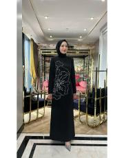 flower abiye siyah 2