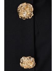 ceket yaka elbise  siyah 6