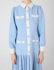 piliseli tüvit elbise bebe mavi 3