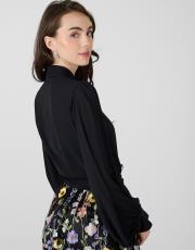 balon kol gömlek siyah 3