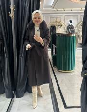 kürklü kaşe kaban aci kahve