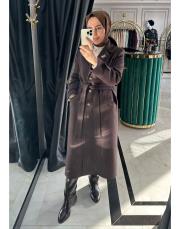 düğmeli kaşe kaban aci kahve 2