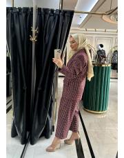 kareli tüvit takım bordo 2